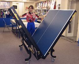 New table-tennis table developed